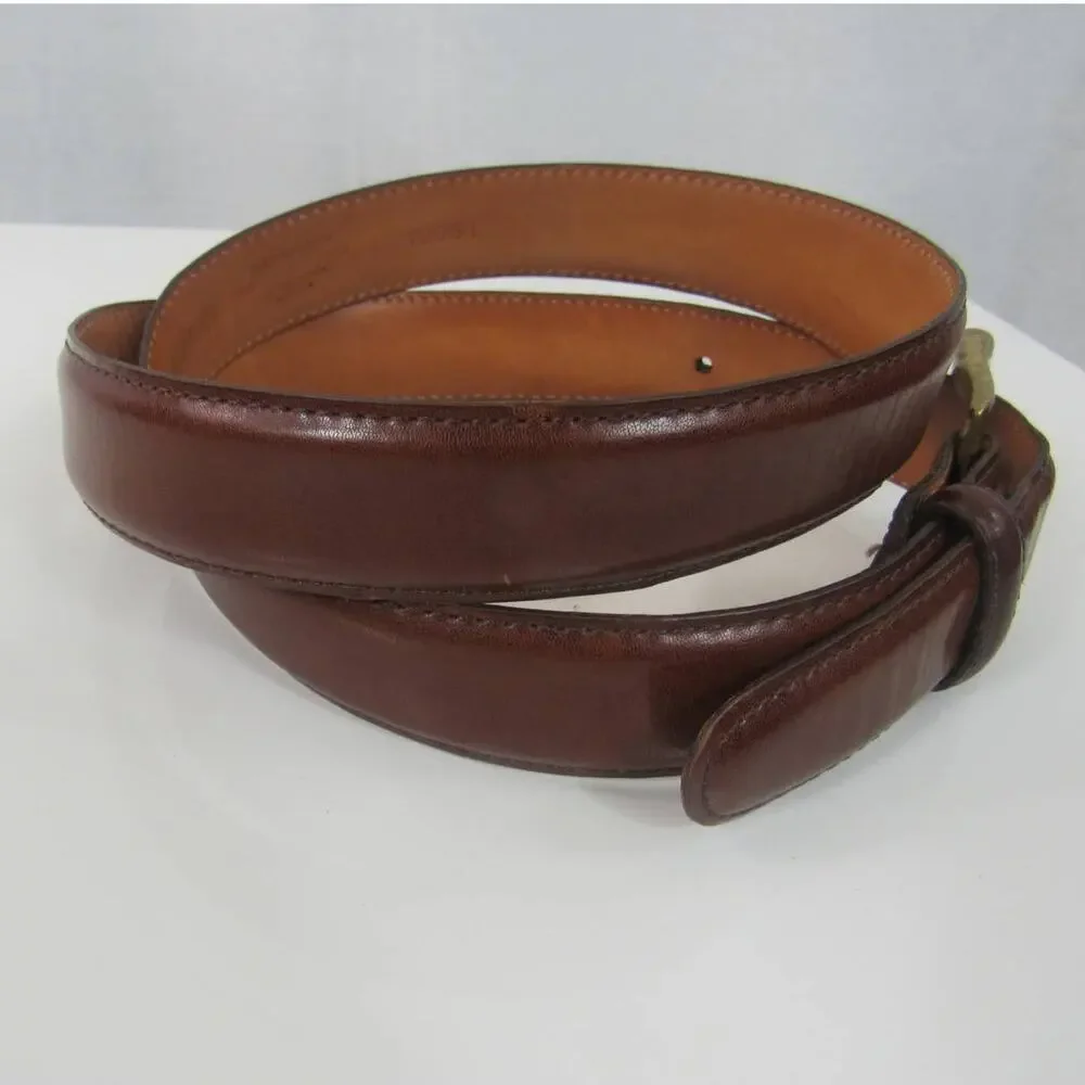Martin Dingman Men's 90/36 Brown Glazed Cowhide Leather Belt